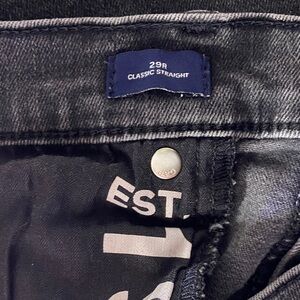 GAP Women's Classic Straight Black Jeans